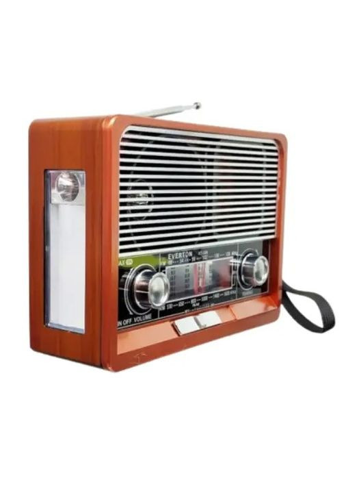 Портативний радіоприймач RT-306 FM/AM/SW/Bluetooth/USB з ліхтариком (1756375712) Everton (326033113)