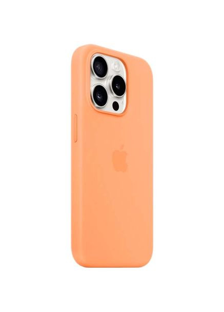 Чехол для iPhone 15 Pro Silicone Case с MagSafe Orange Sorbet (MT1H3ZM/A) Apple (316696504)