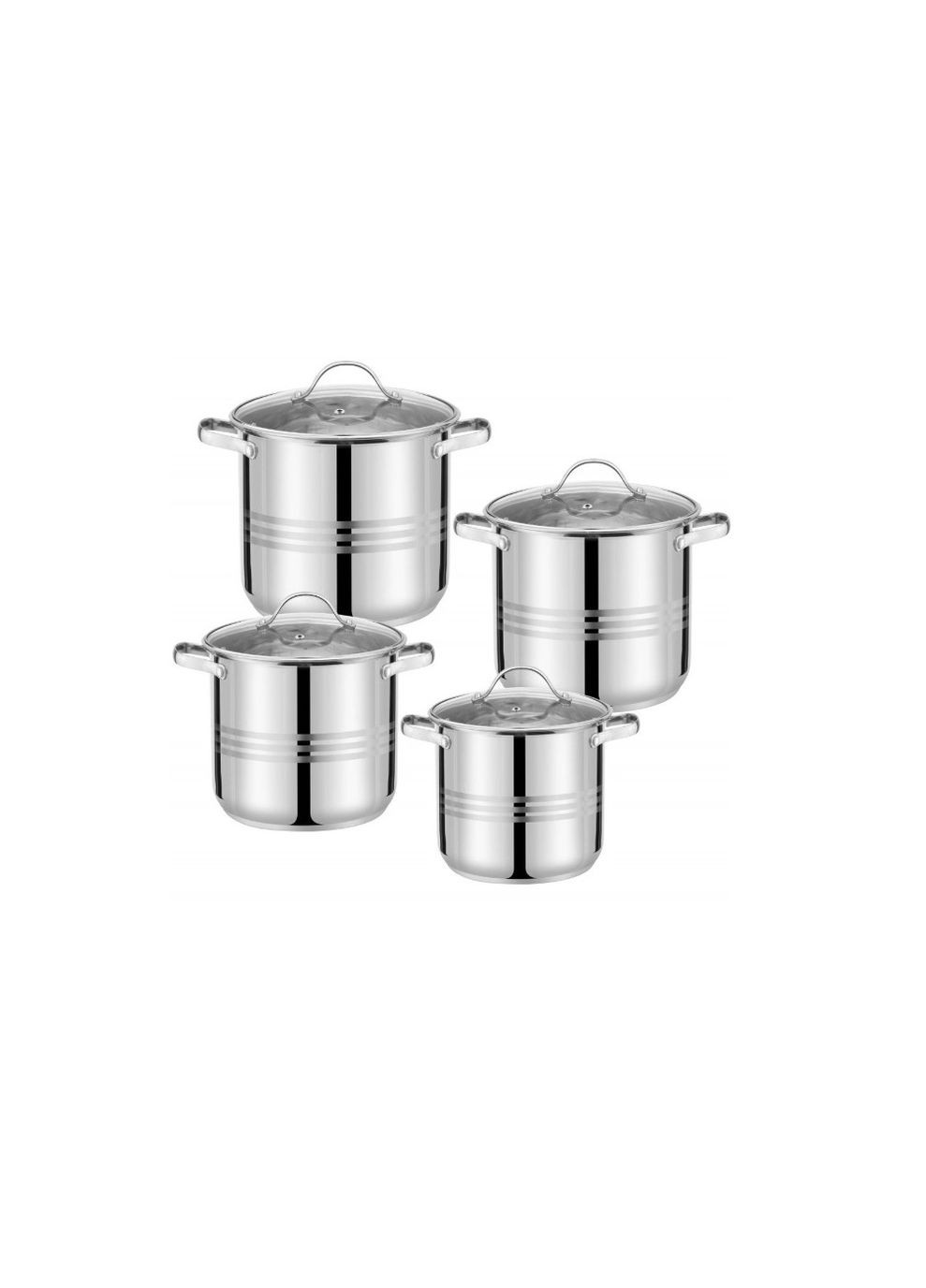 Набор кухонной посуды нержавеющая сталь 4 предмета Con Brio (278649027)