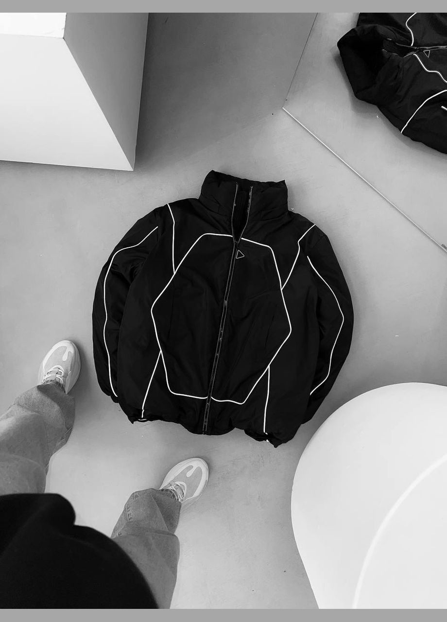 Черная зимняя куртка мужская No Brand