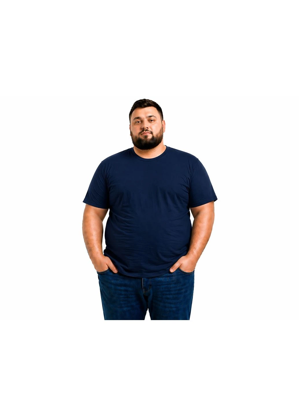 Темно-синяя темно-синяя мужская футболка классическая valueweight 100% хлопок базовая s Fruit of the Loom Футболка