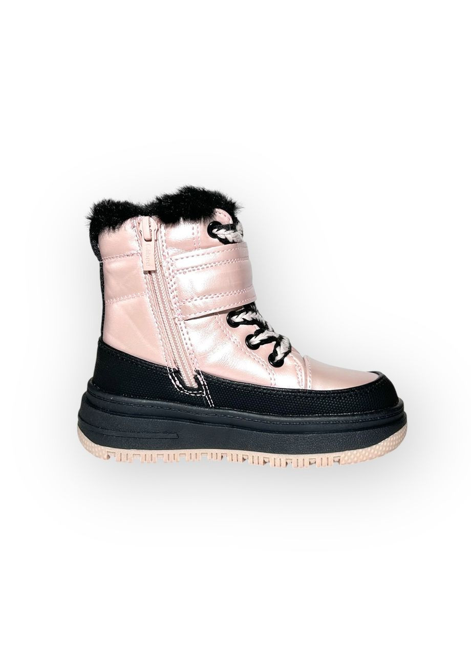 Дитячі зимові чоботи для дівчаток, рожеві, розмір 27-17,5 см. Clibee (371996540)