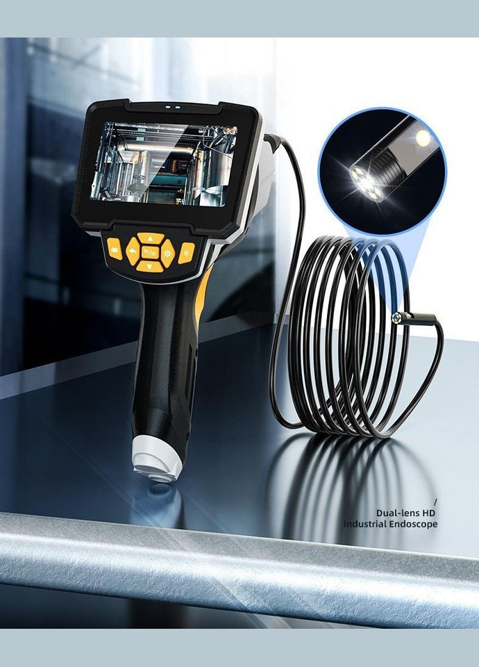 Эндоскоп автомобильный с монитором 4.3" ZCF К1 8 мм с жестким кабелем 1 м (R051157) IPS (349844817)