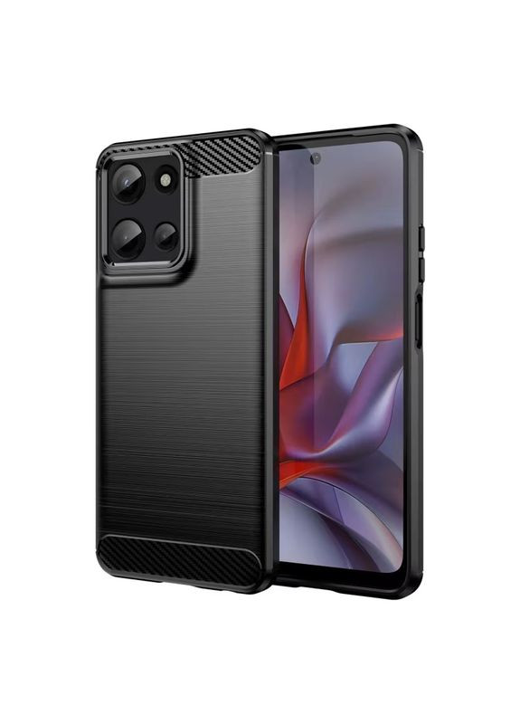 Чохол Carbon Fiber для Motorola Edge 60 Fusion Black Lenuo (369152756)