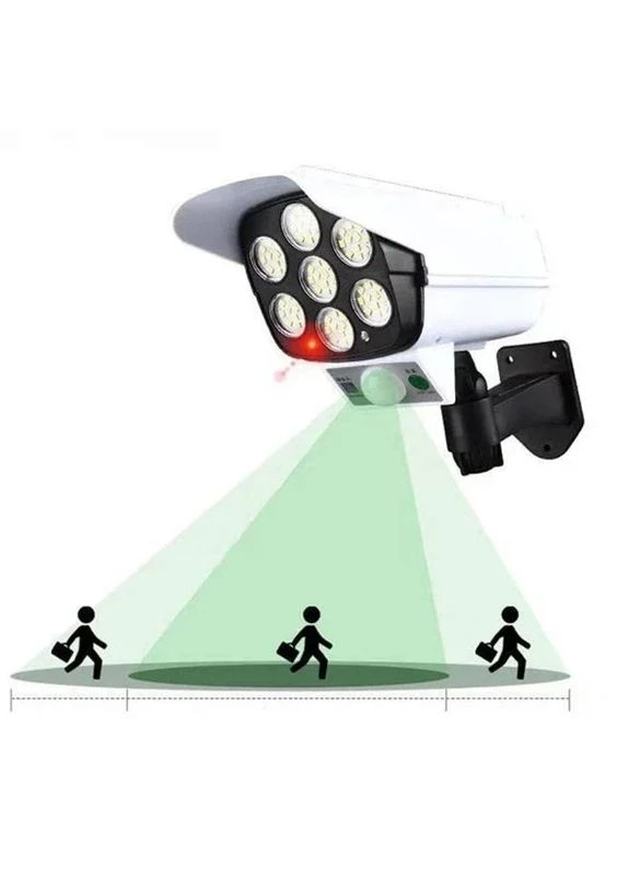 Вуличний ліхтар у вигляді камери Solar Light з датчиком руху та пультом керування на сонячній батареї Прожектор Po Fanu (392277866)