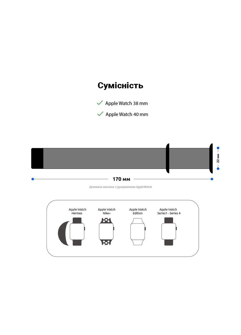 Ремешок Nylon Band для Apple Watch 42 (Series 10)/41/40/38 Orange C (ARM57848) KLB ArmorStandart (390065096)