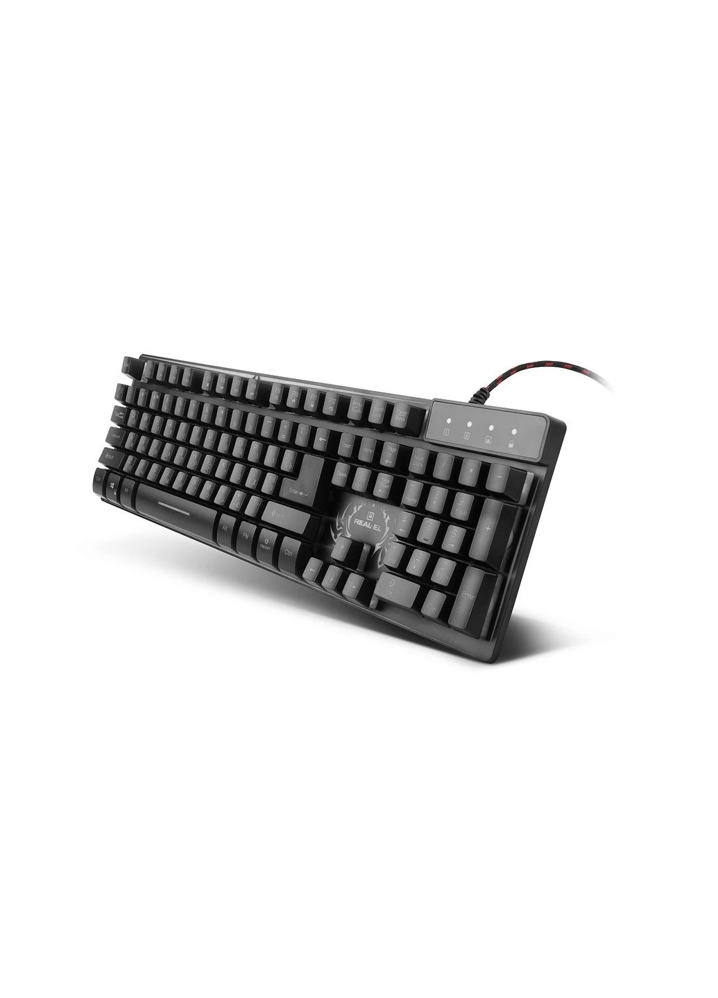 Клавіатура Comfort 7090 Backlit Black (EL123100031) Real-El (370616201)