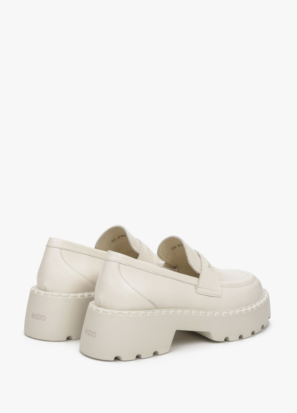 Estro Лоферы, цвет молочный светло-бежевый з, украина — демисезон (307354819)