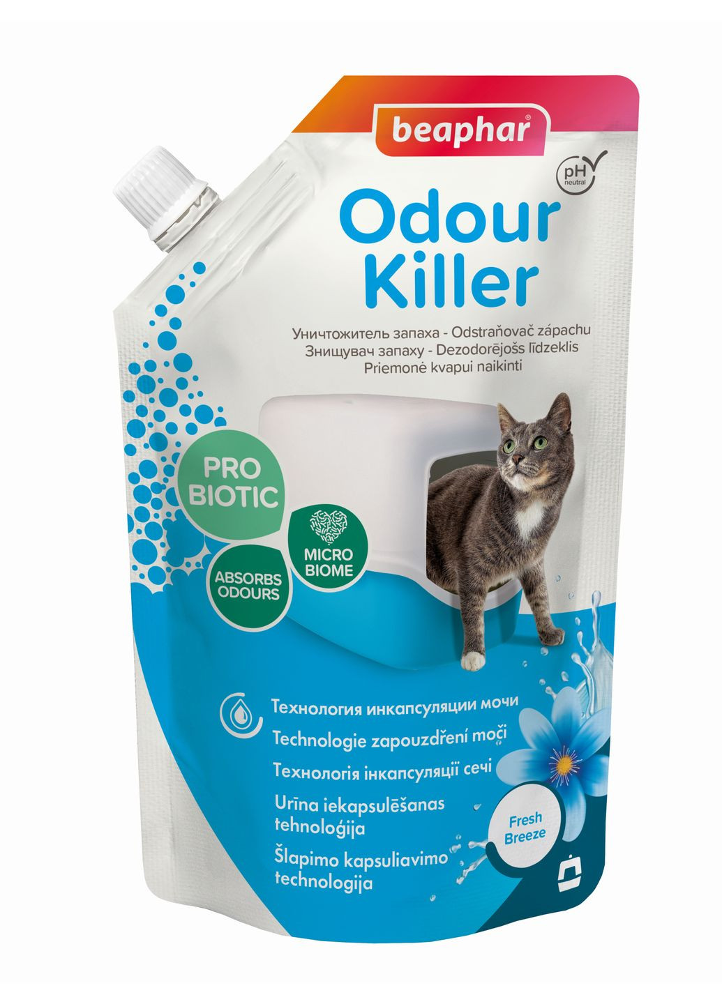 Ликвидатор запаха Odour Killer for Cats для кошек 400 г (8711231152346) Beaphar (364751165)