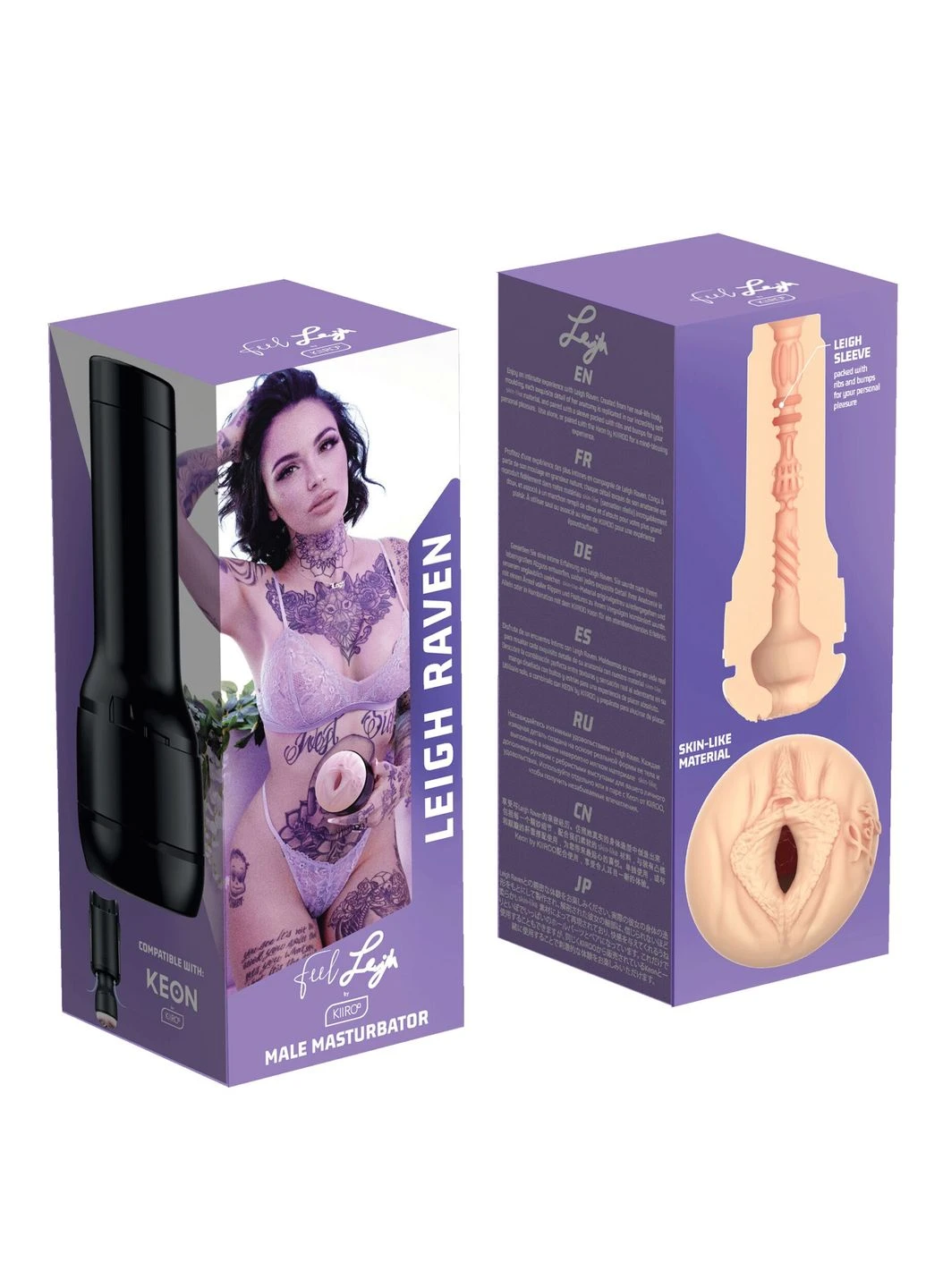 Мастурбатор Feel Leigh Raven, копія вагіни порнозірки - CherryLove Kiiroo (339867674)
