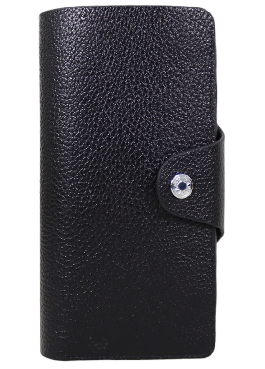 Купюрник мужской кожаный вертикальный черный 1122-45 Karya (355340184)