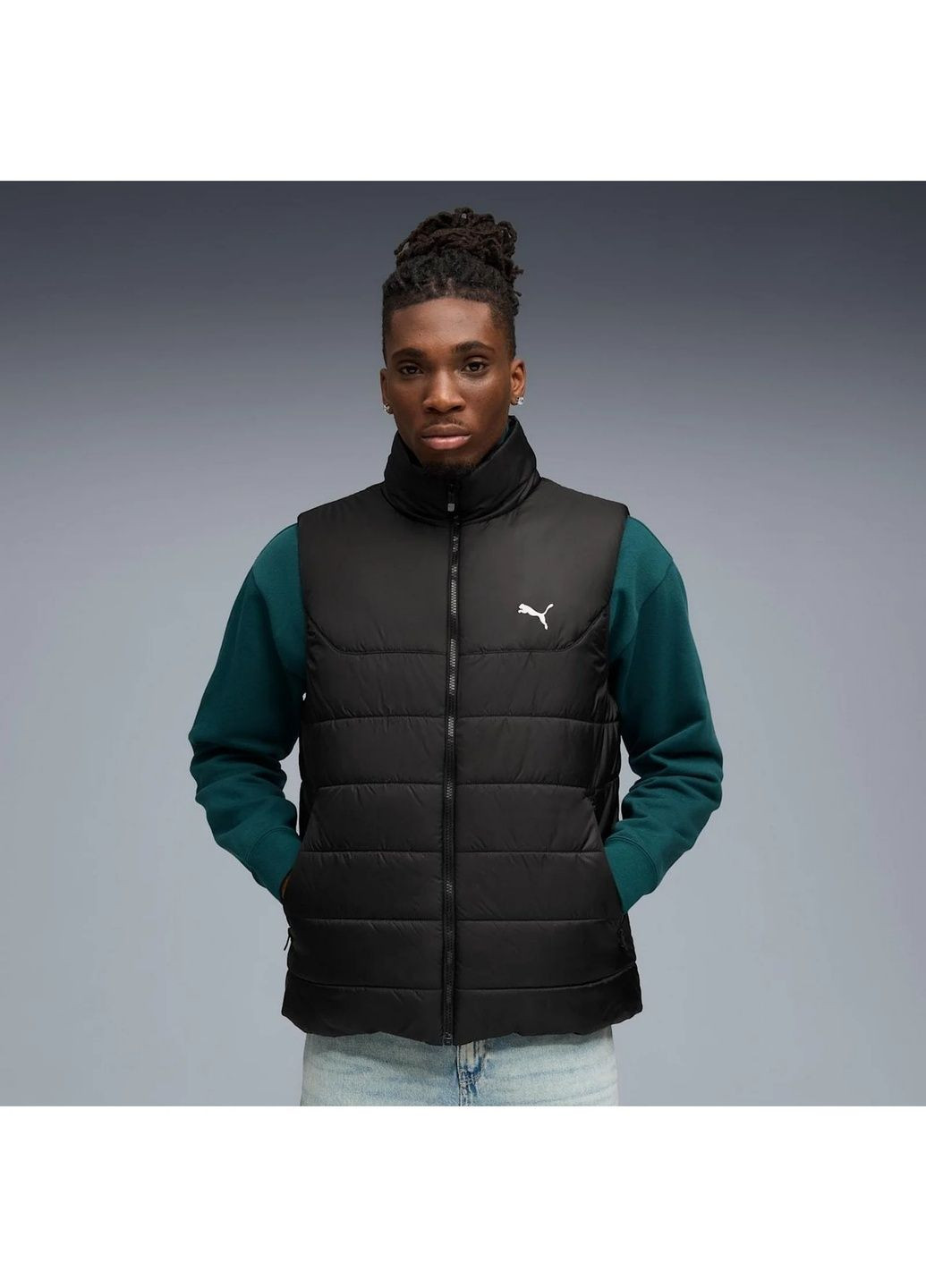 Мужская жилетка Ess Padded Vest Black 685209-01 Puma (365962155)