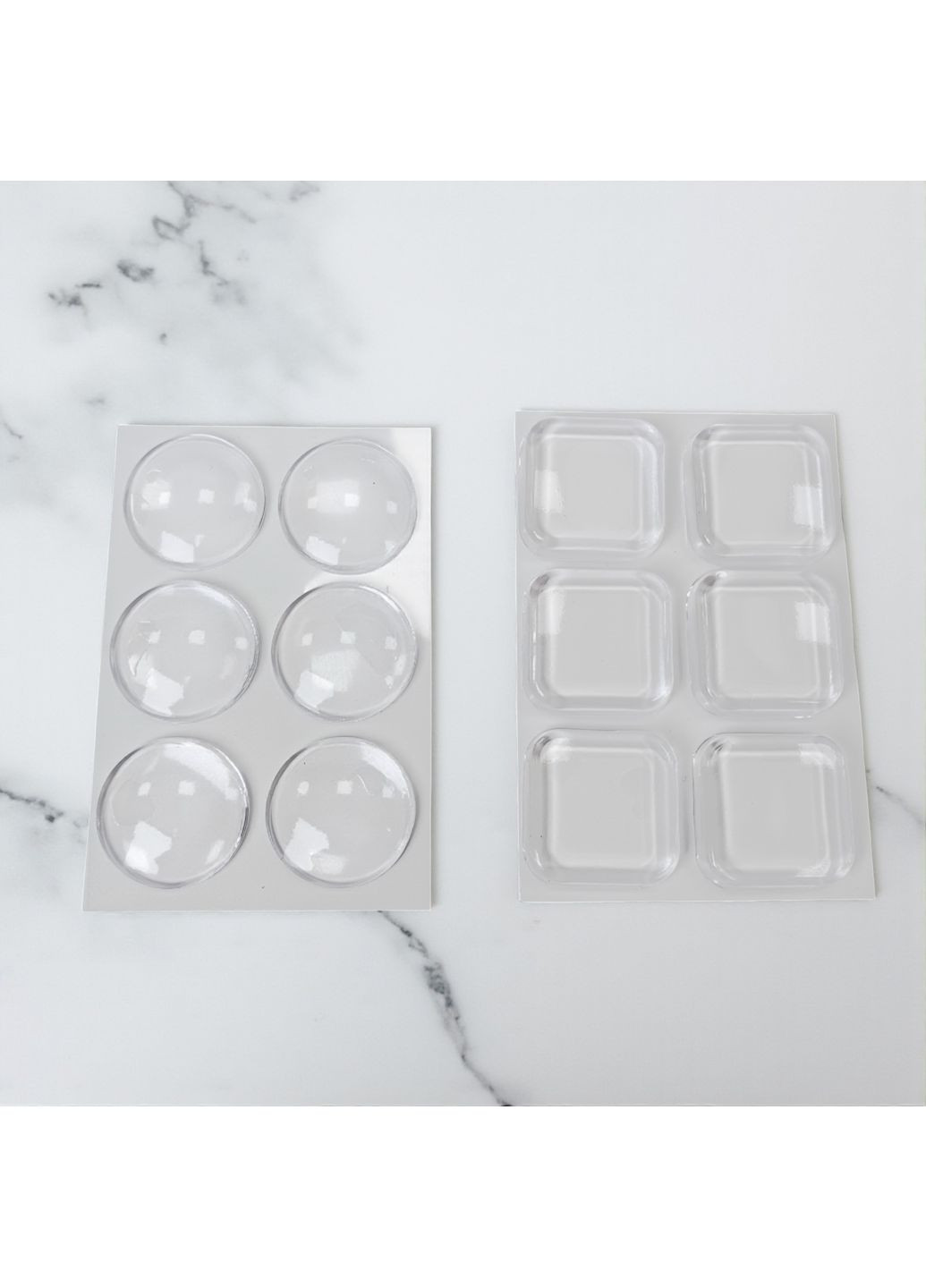 Стопор дверной настенный стоппер упор на ручку дверей силиконовый круглый 6 шт Прозрачный 79_1_1_1С No Brand (367738742)