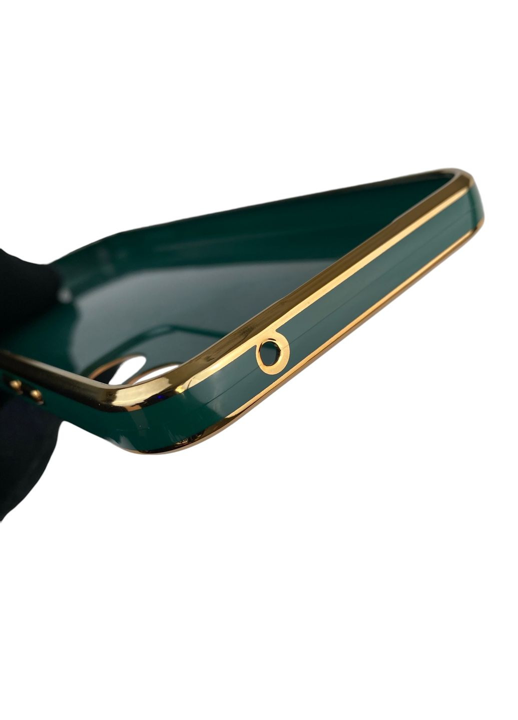 Чехол для Galaxy A34 5G SM-A346E с защитой камеры с золотой окантовкой на самсунг а34 темно-зелёный gs1 Samsung (366388118)