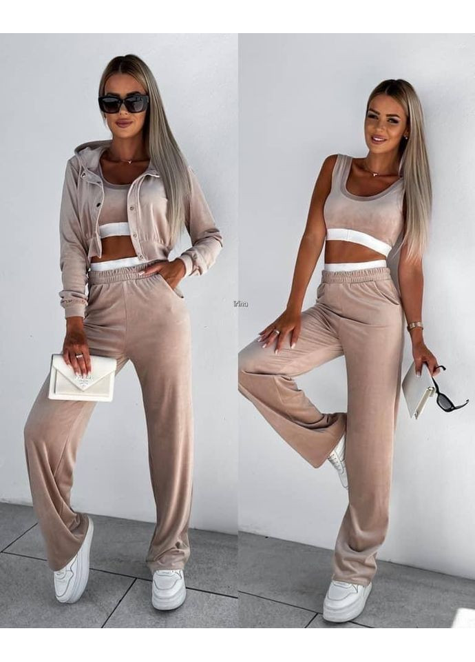 Женский спортивный костюм-тройка Україна (356676818)