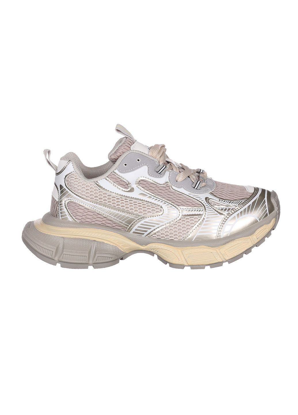 Кросівки жіночі демісезонні зі шнурівкою на масивній підошві повсякденні для прогулянок сірі FAN V3515-21 No Brand сірі демісезони (362244415)