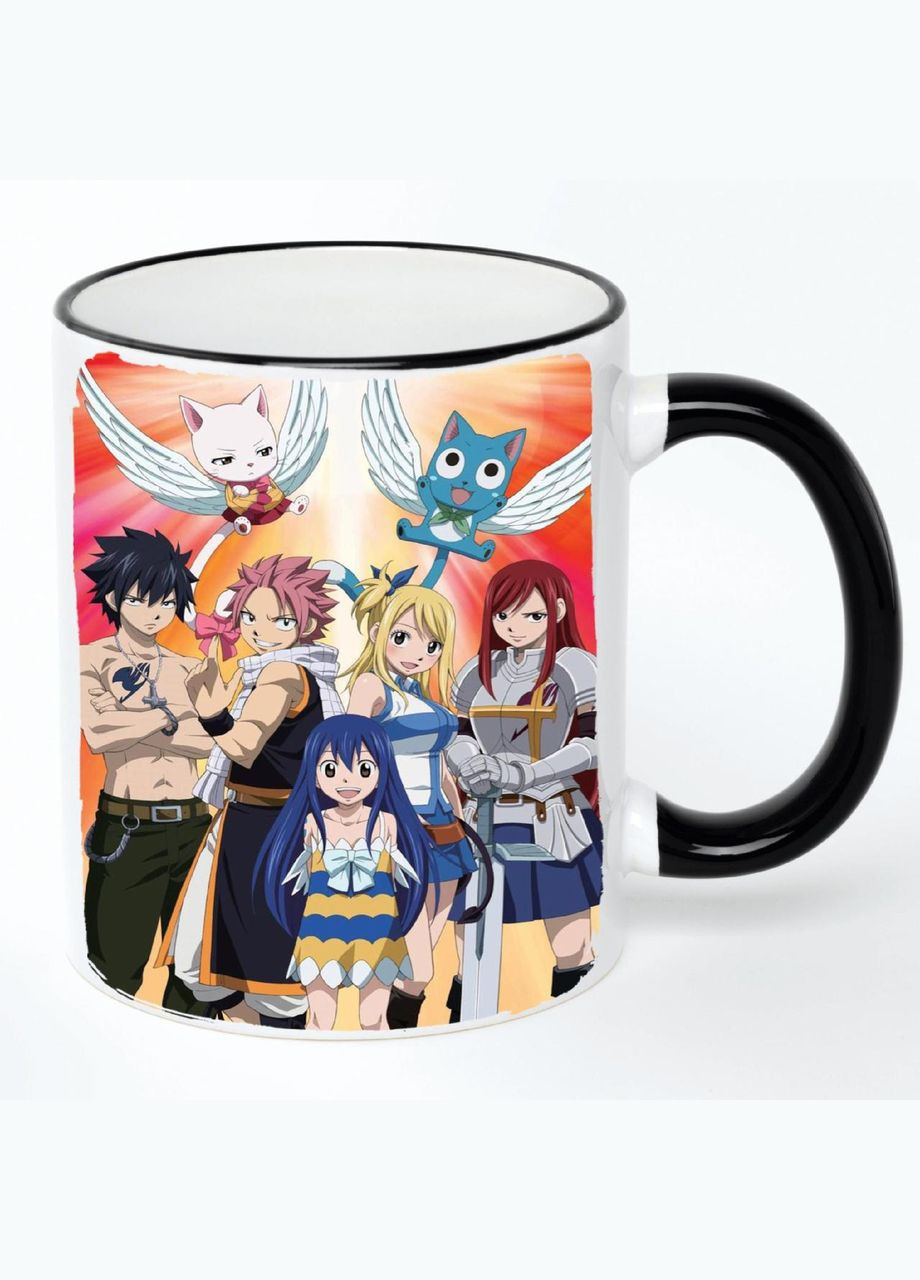 Чашка Хвост Феи Аниме #001 (кружка, кружка) Белая с черной ручкой 330 мл No Brand (322713856)