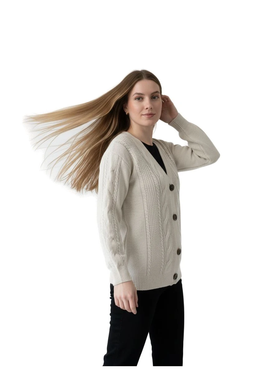 Жіночий в'язаний кардиган Чорний 42-48 (0001) Pink Daisy (391245296)