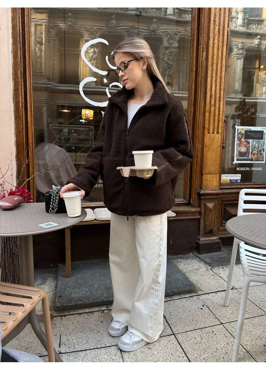 Шубка 🐻 «Тедди» из меха-барашка – стиль, уют и современный шарм (замеры в описании) Vione (368880917)