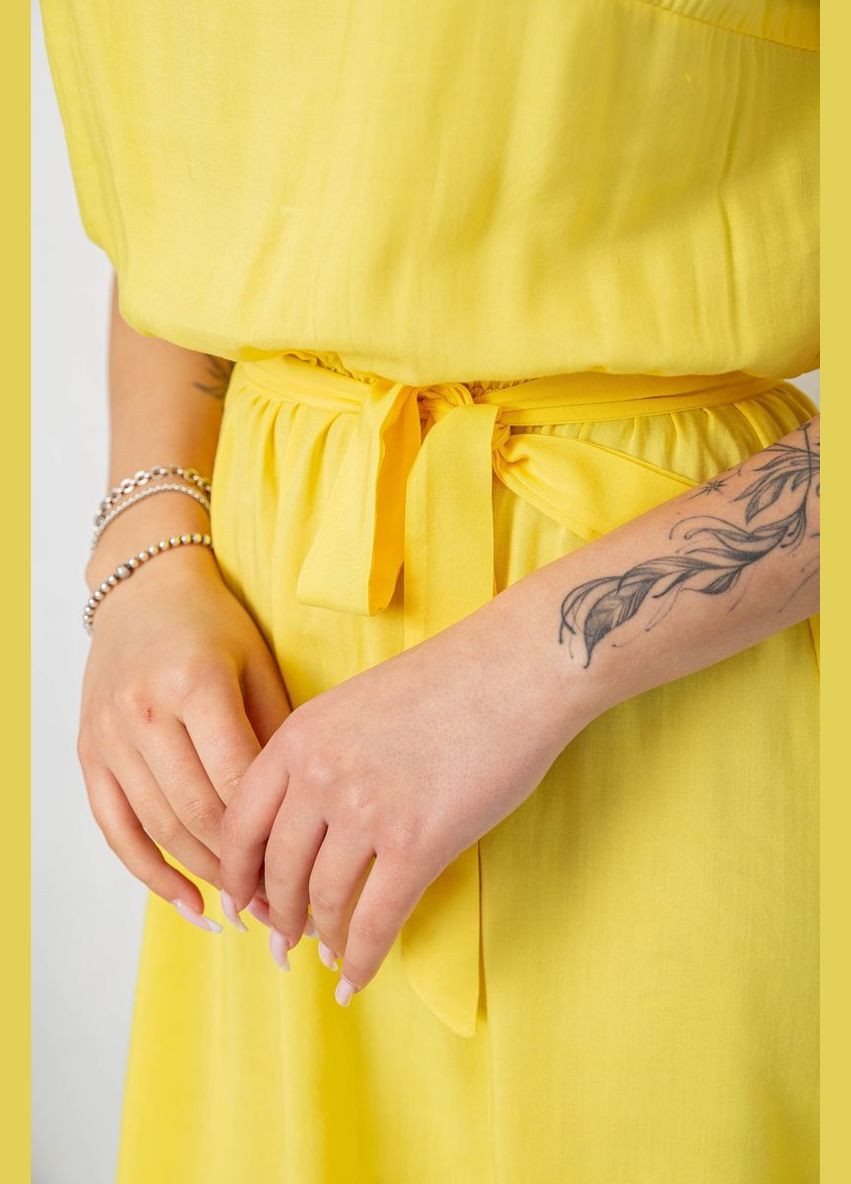 Жовтий повсякденний сукня однотонна Sport Line однотонна