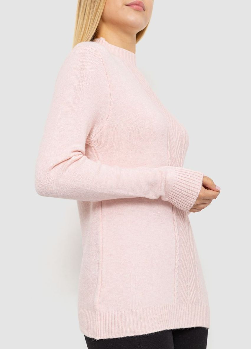 Світло-рожевий зимовий светр жіночий, колір світло-оливковий, Ager