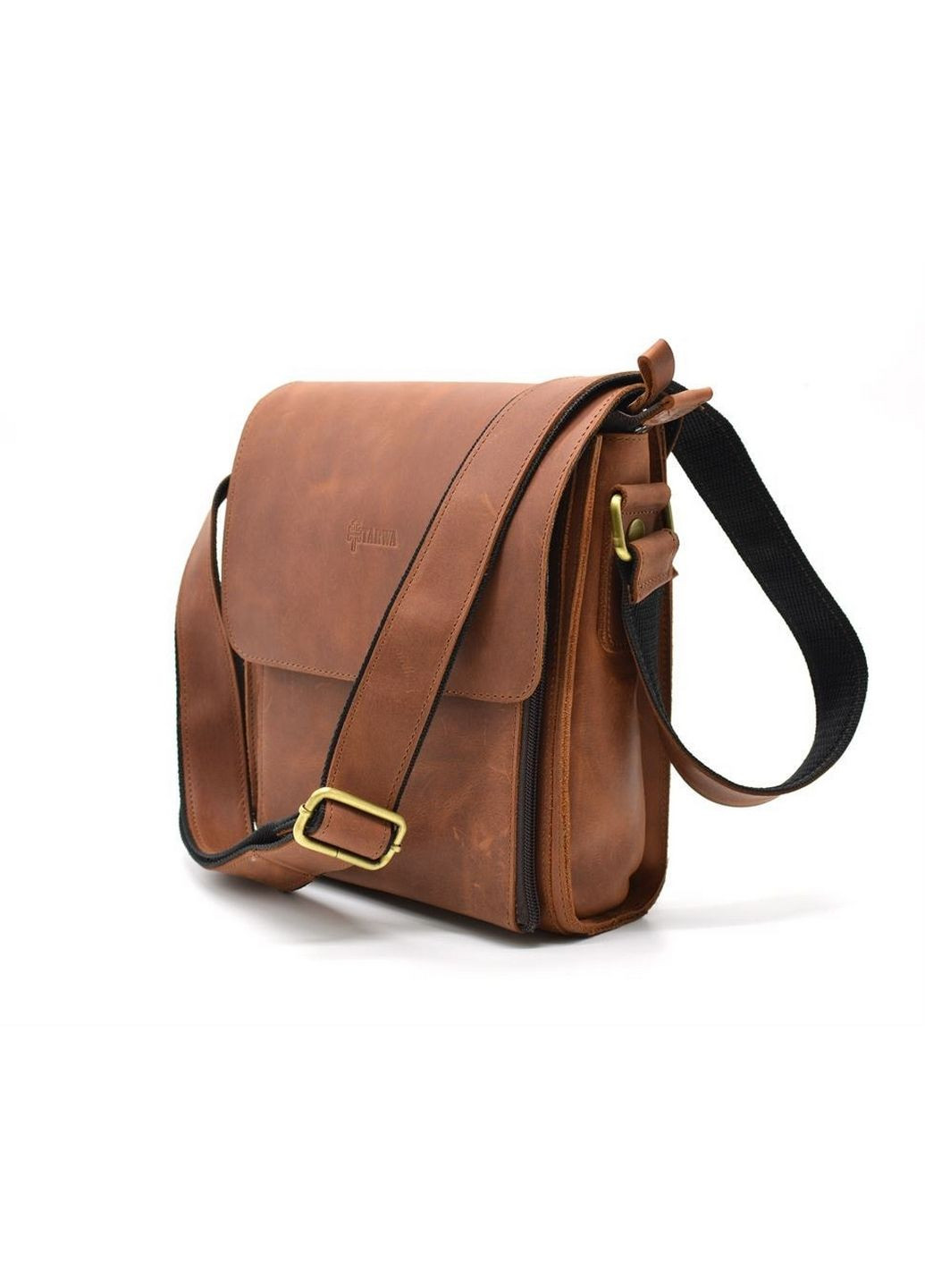 Чоловіча шкіряна сумка через плече 26х22х6 см TARWA (315869243)