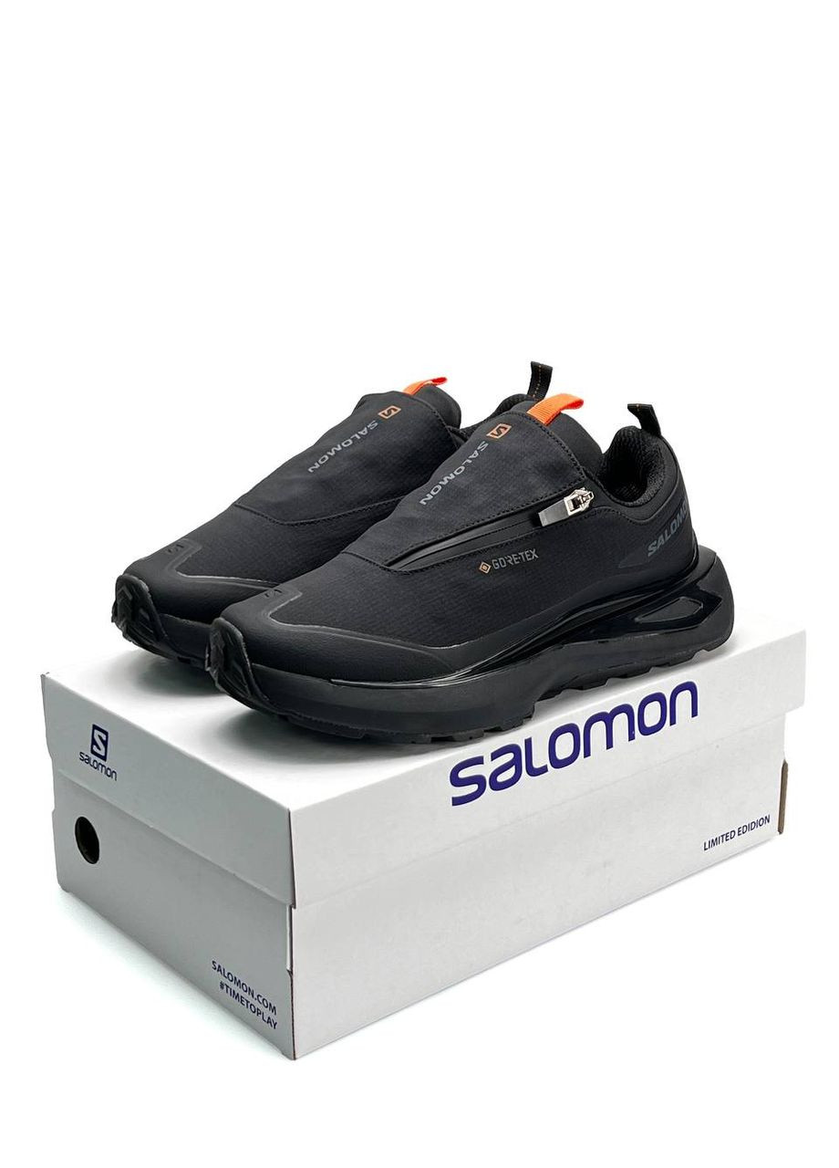 Чорні Осінні кросівки чоловічі salomon odyssey elmt advanced gtx black orange No Brand Odyssey ELMT Advanced Black Orange
