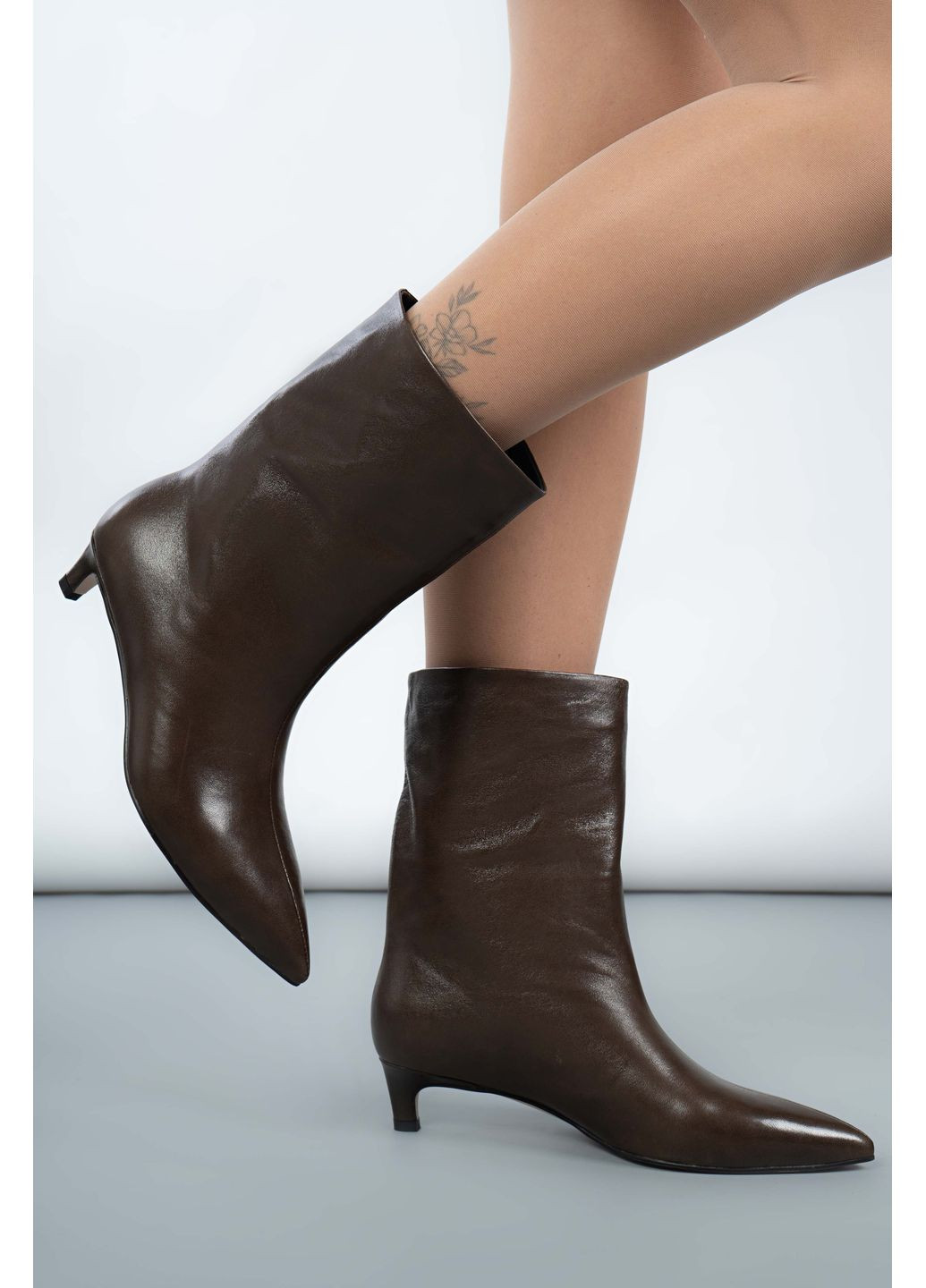 Черевики жіночі Where Uweare Y4786N471-Y420AR Натуральна шкіра коричневі 346708 Where Uwear (368971376)