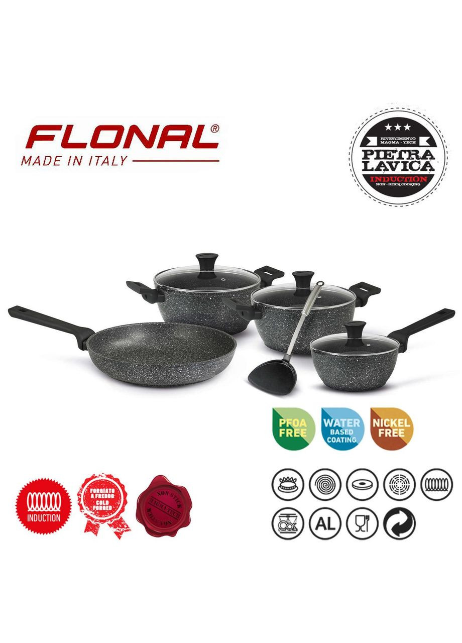 Набор посуды Pietra Lavica 8 предметов (PLISET08PZ) Flonal (363044562)
