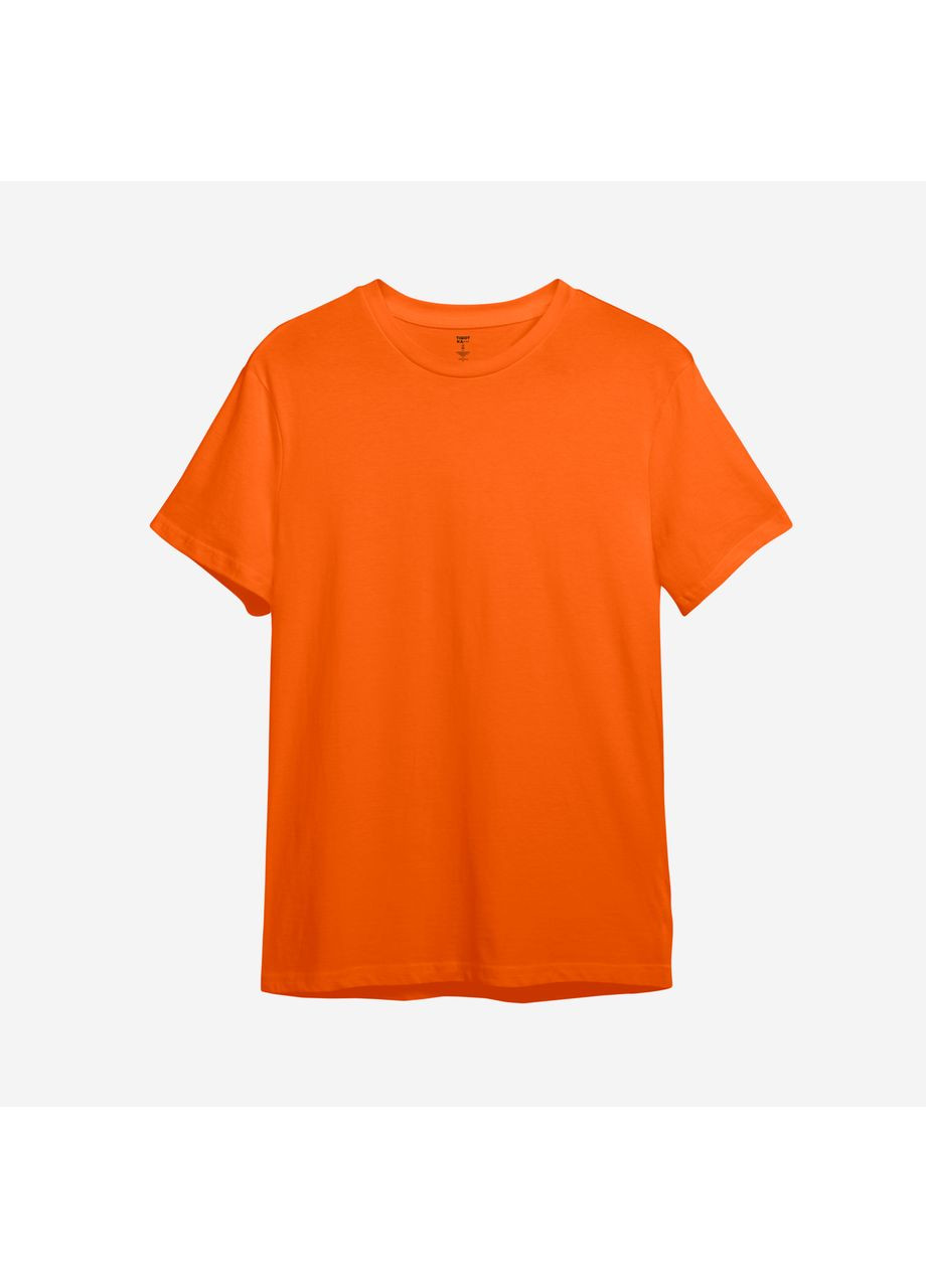 Помаранчева демісезонна футболка дитяча однотонна (для дівчинки) (10804272364) ТiШОТКА