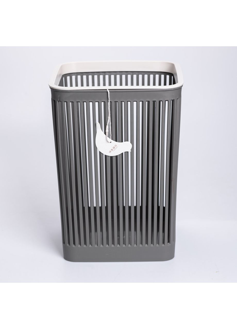 Кошик для сміття пластиковий в офіс для паперу 22×22×30 (см) кошик під сміття 8 (л) відро для сміття Сірий HP-45-9G Yiwu (370802115)