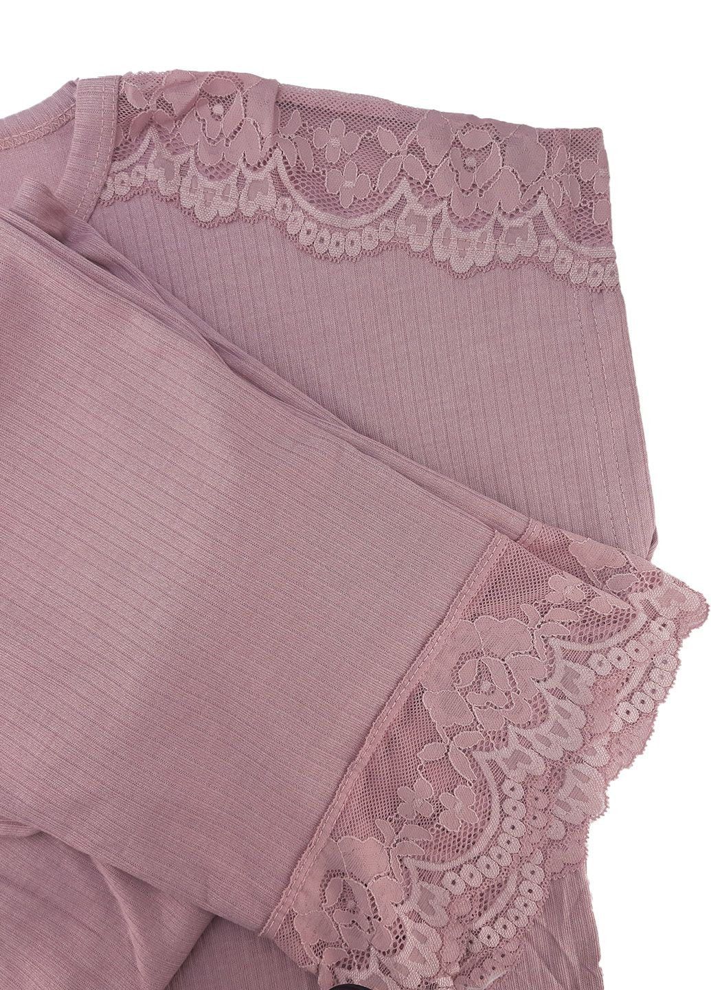 Пудрова піжама жіноча бавовна футболка + штани No Brand