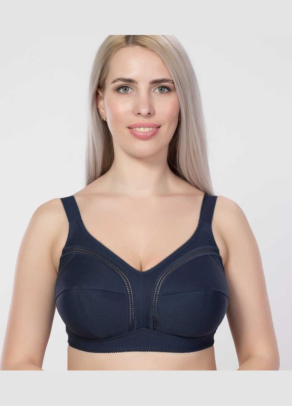 Синий бюстгальтер без косточек с мягкой чашкой Elita без косточек