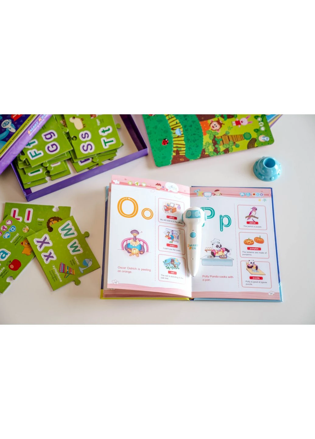 Аудіо Дошка-Пазл двомовна English ABC та книга з інтерактивною здатністю Smart Koala (383152368)