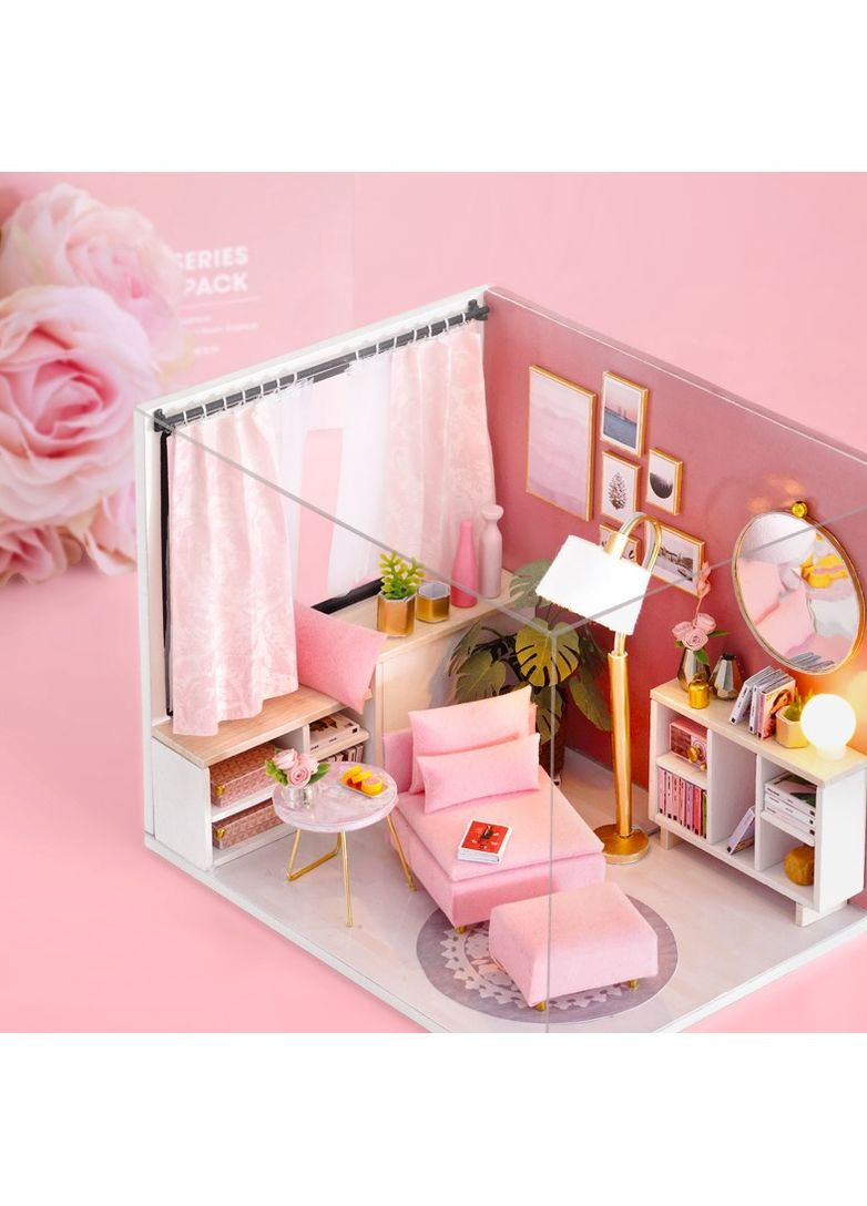 Румбокс Щасливий час Happy Time Dollhouse Інтер'єрний конструктор Roombox H-017 No Brand (362453171)
