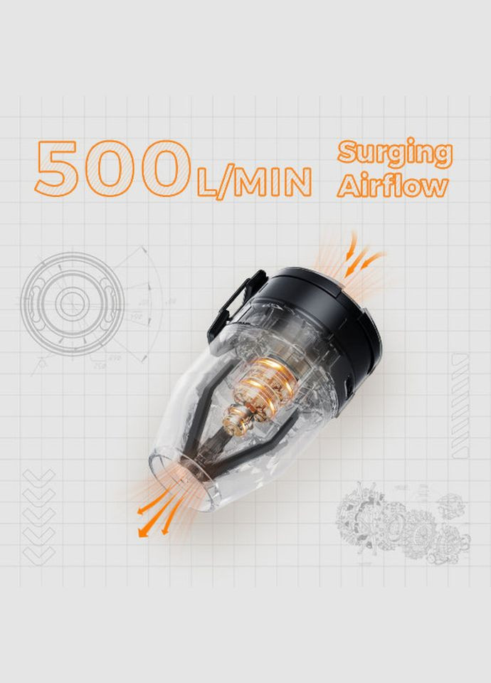 Насос-ліхтар кемпінговий Max Pump 3, чорний Flextail (353503036)