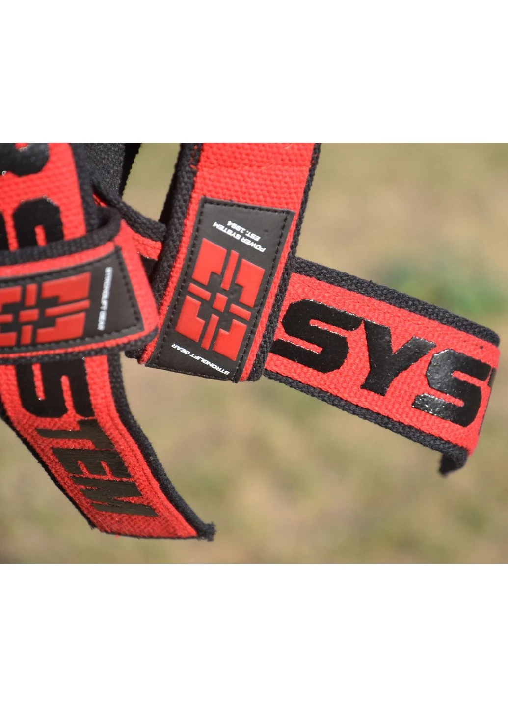 Лямки для тяги PS-3401 Lifting Straps Duplex Black/Red Power System (394717568)