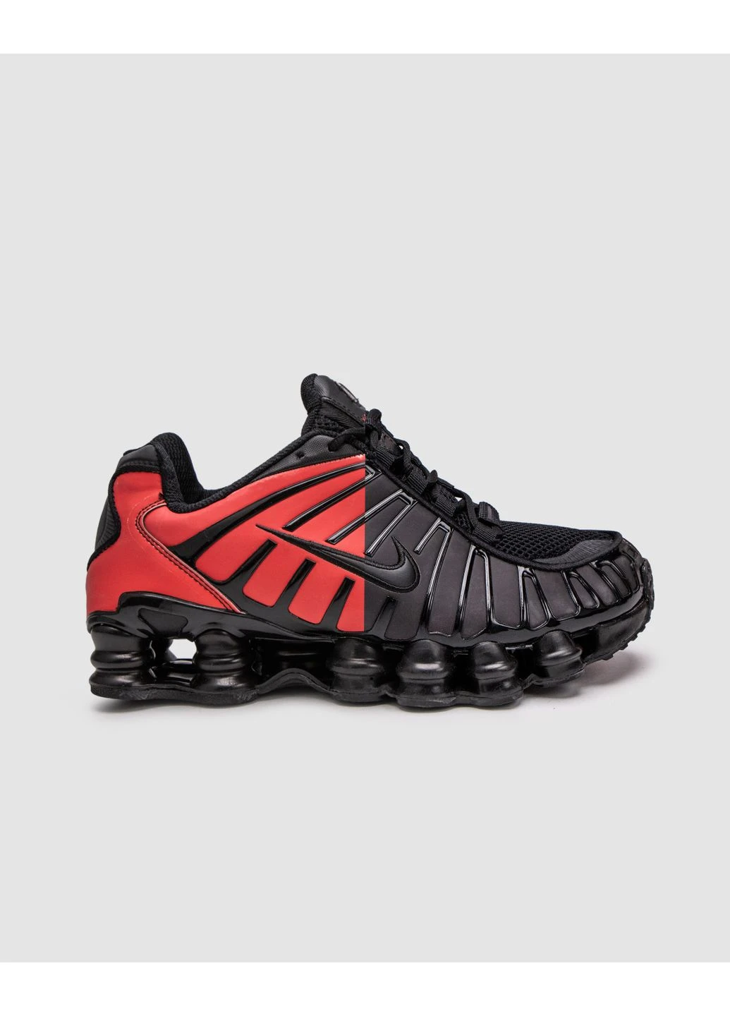 Червоні кросівки чоловічі nike shox tl university red gradient найк шокс тл червоні демісезон No Brand