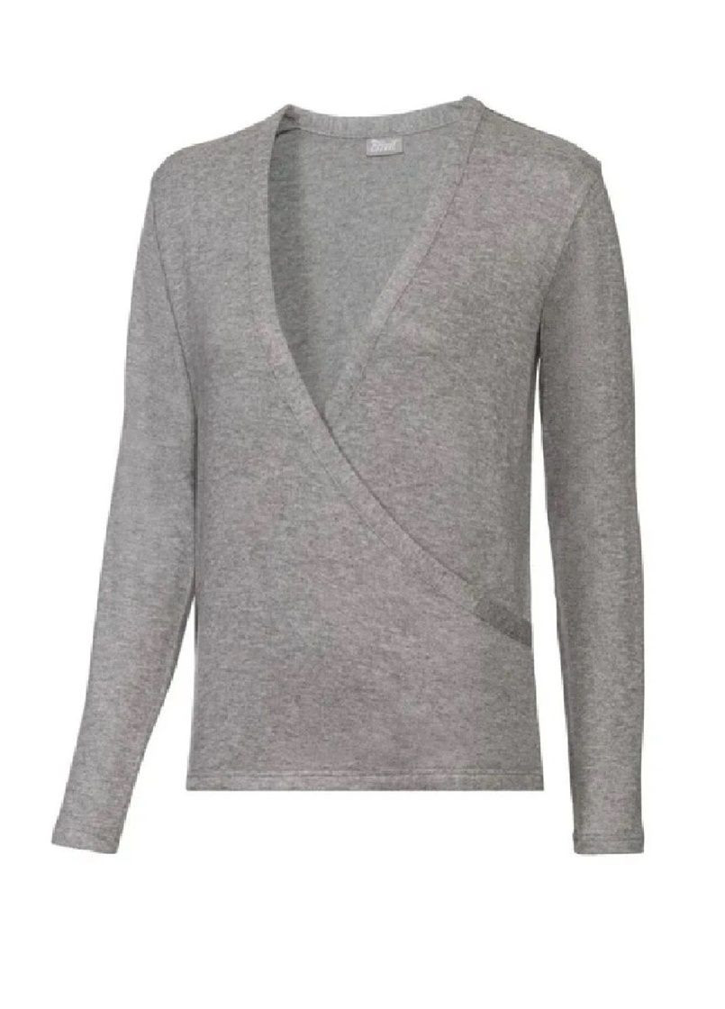 Сірий демісезонний пуловер для йоги Crivit