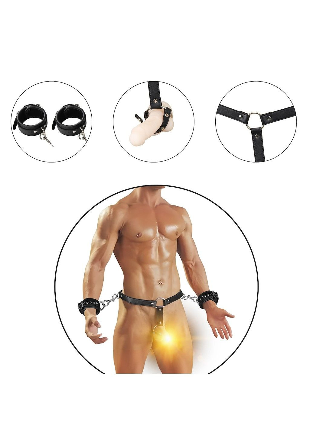 Мужской бондажный набор Wild Play No Brand (323166047)