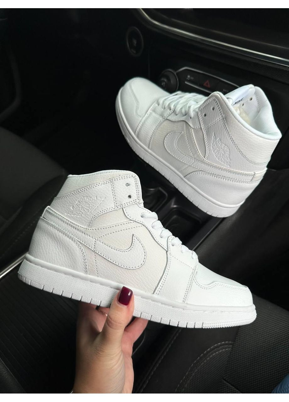 КРОСІВКИ ЖІНОЧІ NIKE AIR JORDAN WHITE НАЙК АІР ДЖОРДАН No Brand білі зими (368647118)