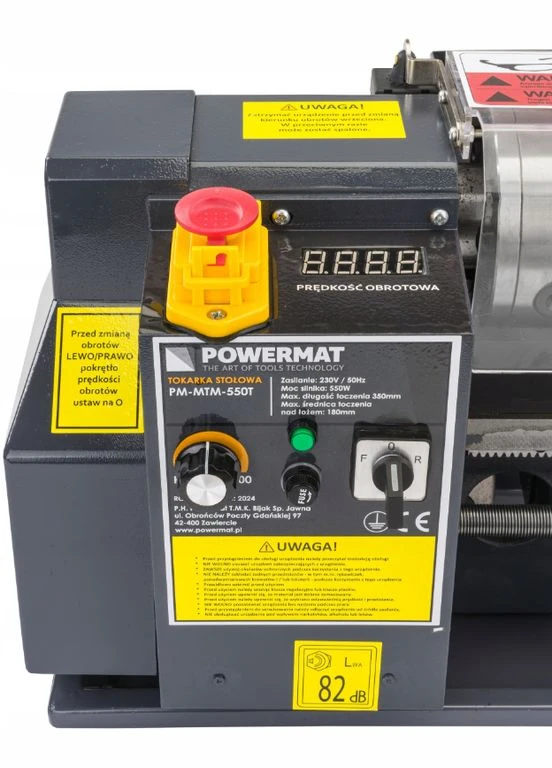 Токарный станок по металлу и дереву 0-2500об/мин Powermat (341281805)