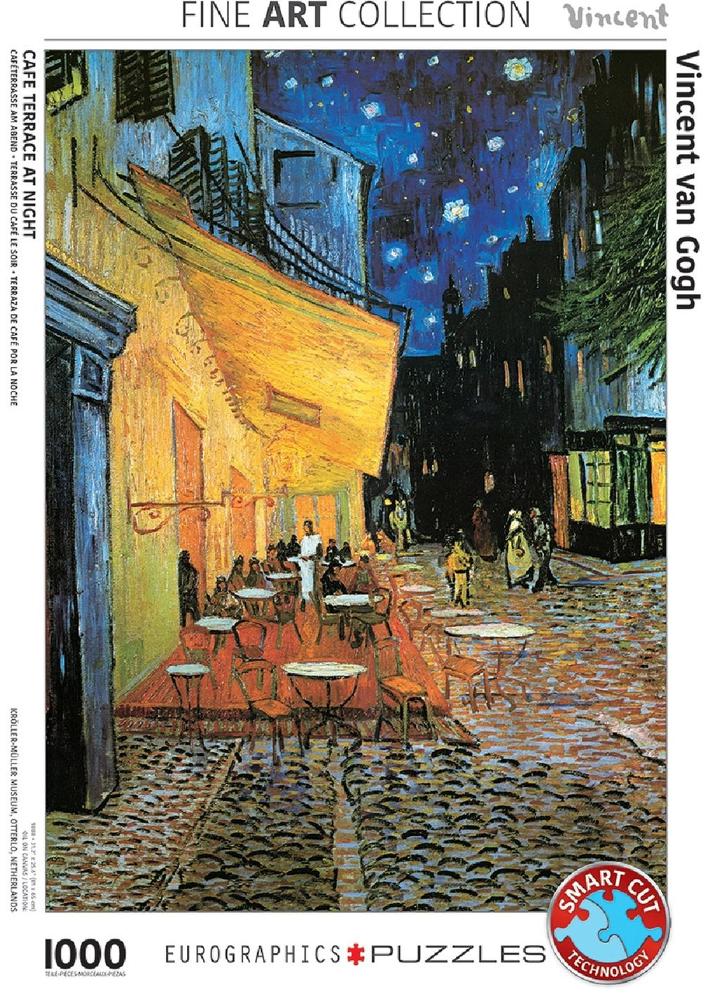 Пазл Нічне кафе, Вінсент Ван Гог, 1000 елементів () Eurographics 6000-2143 (328401674)