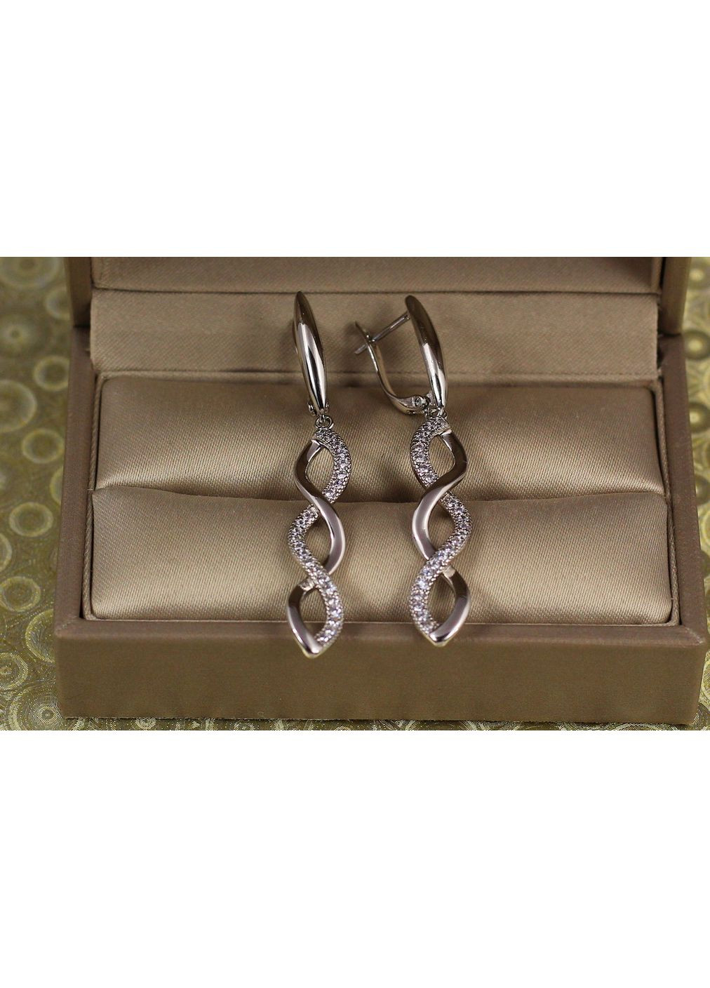 Серьги подвески Калето 5 см серебристые love-shopping Xuping Jewelry (354661602)