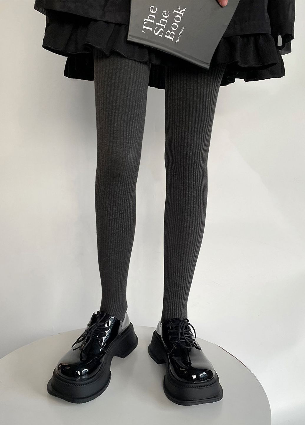 Колготки в рубчик No Brand (295046937)