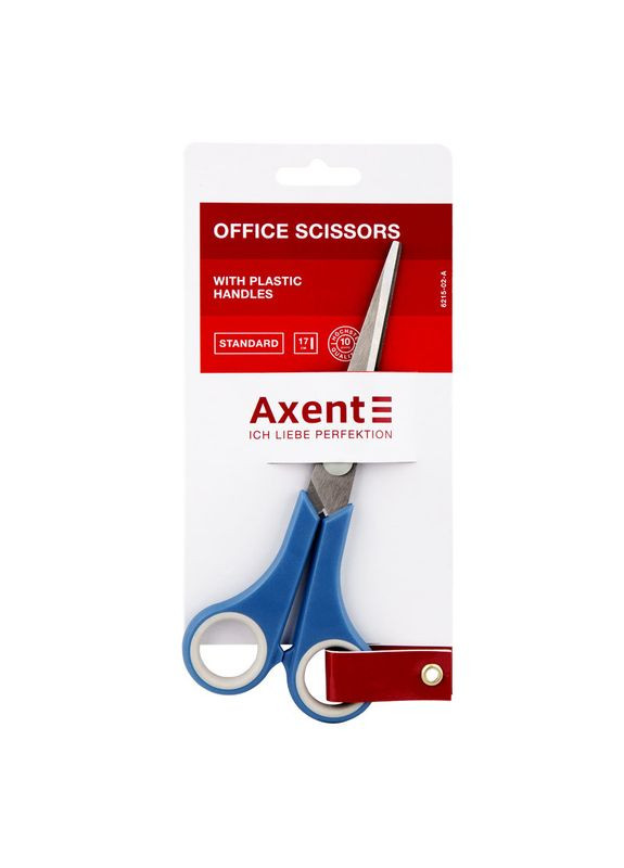 Ножиці офісні 17 см сині (10) (60) A6215-02 Axent (322498628)