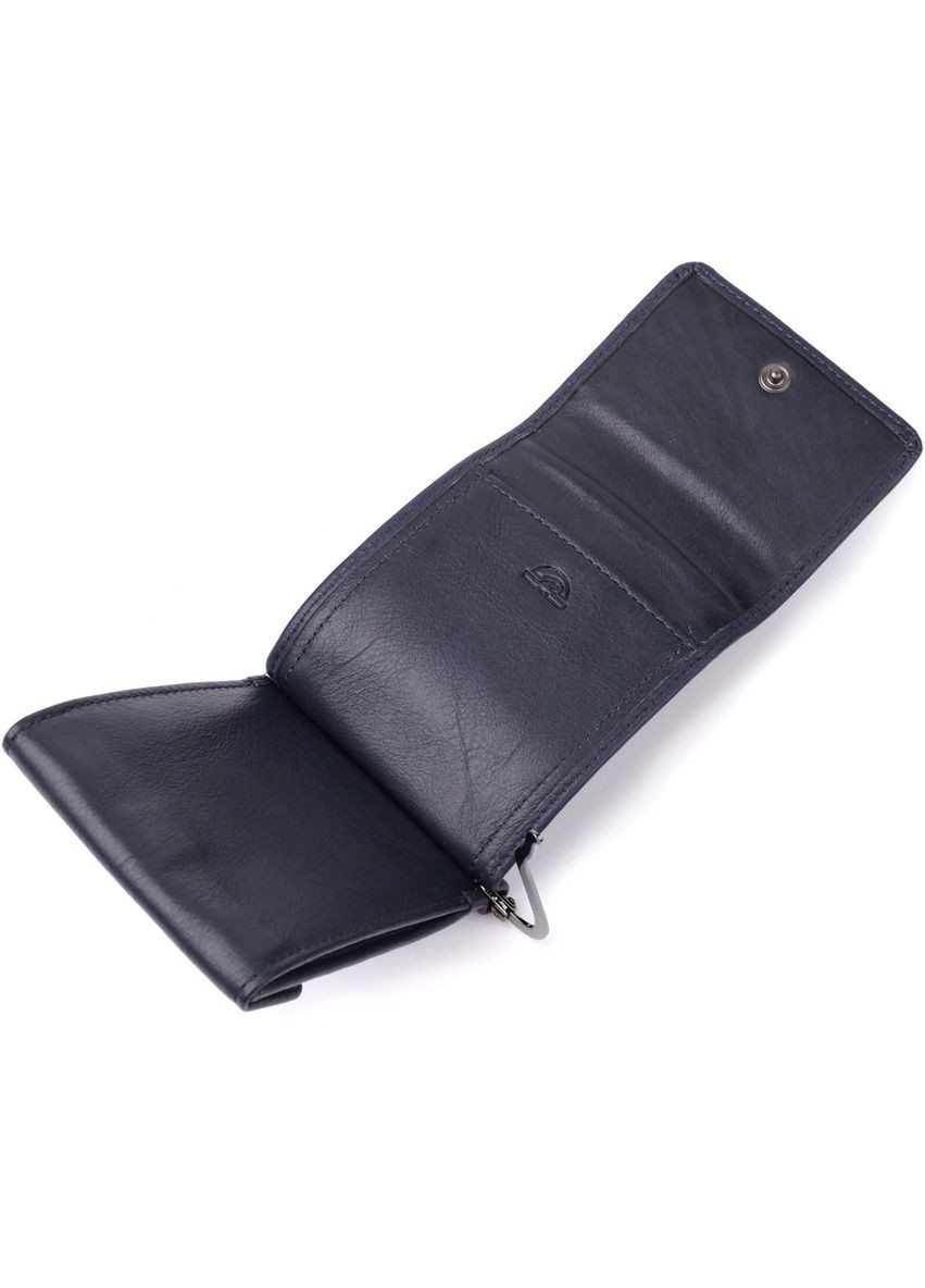 Вертикальний чоловічий затискач із зернистої натуральної шкіри 20862_1 (3595 navy) Синій Tony Perotti (362417506)