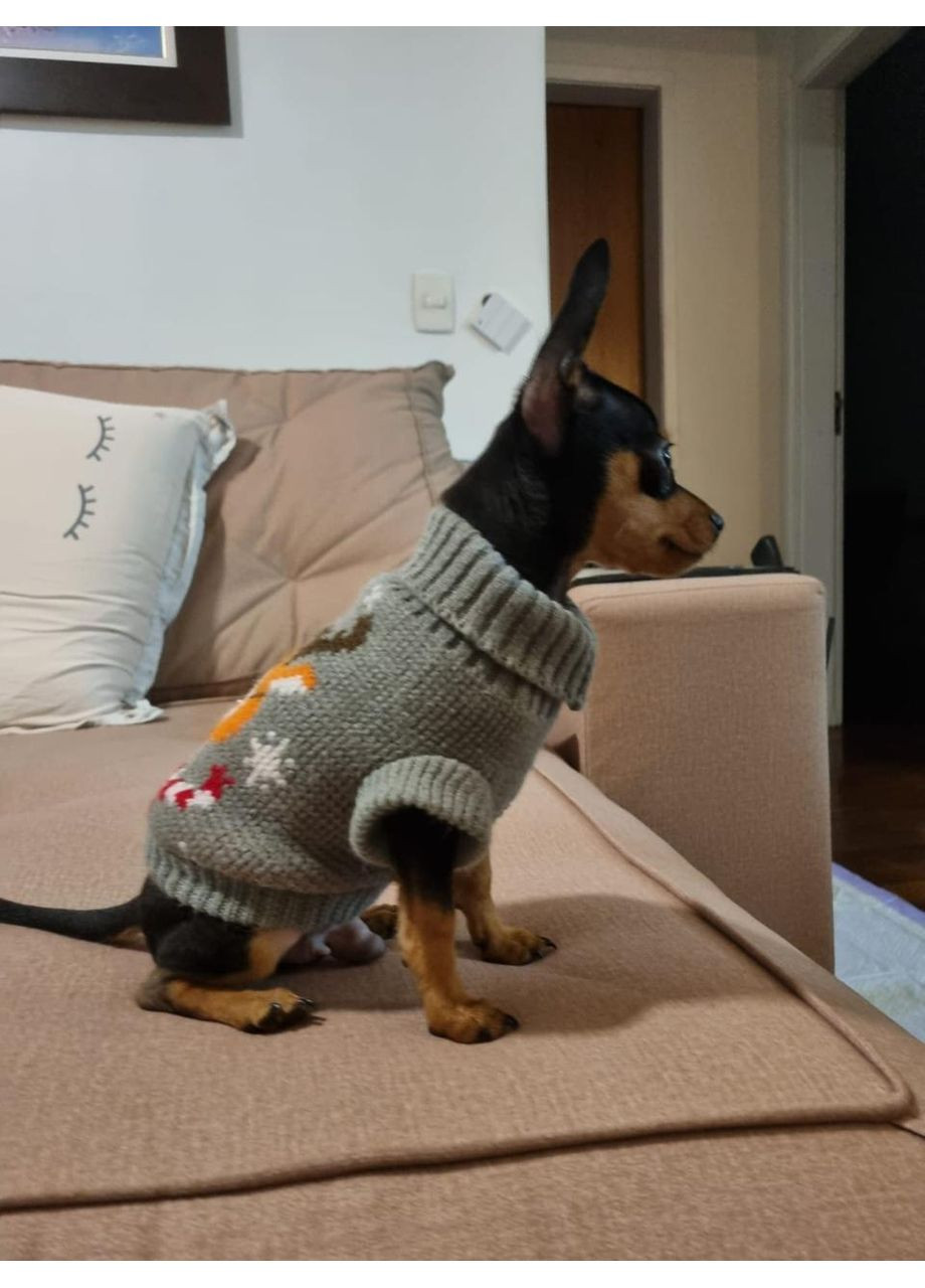 Свитер новогодний для кошек и небольших собак длина 35см Размер XL Nobrand (372128406)