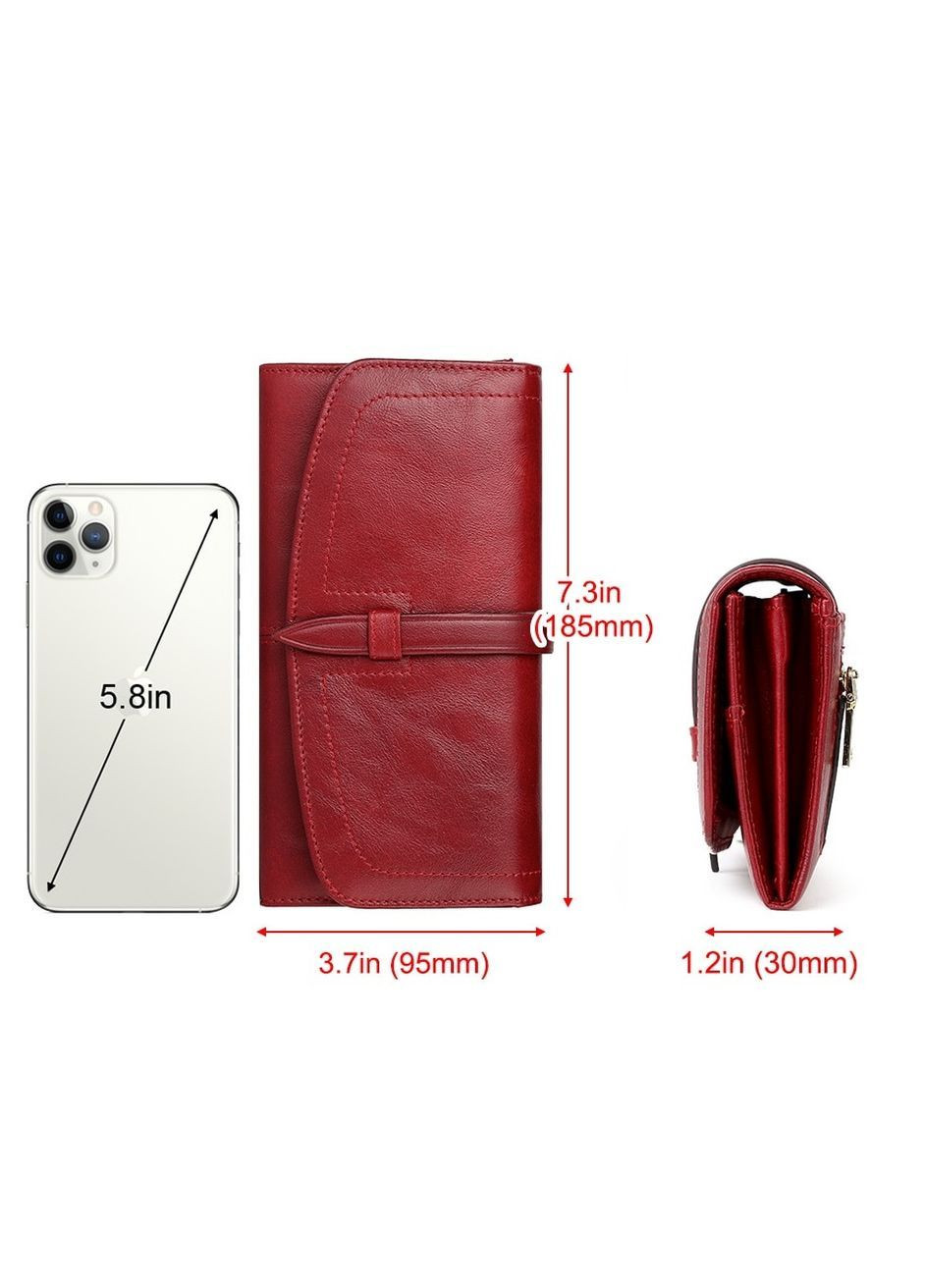 Кошелек женский кожаный красный Клатч Me 970-Red (362193188)