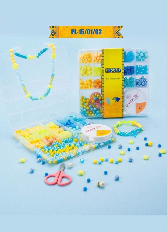 Набір бісеру для виготовлення креативних аксесуарів PL 15/01/02 намистини, бісер, підвіски Bambi (364125362)
